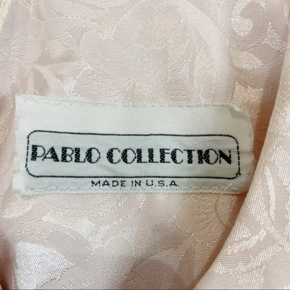 Vintage Pablo Collection Damask Suit Sz 10P